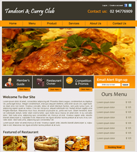 Restaurants & Cafes Web design & development company