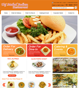 Restaurants & Cafes Web design & development company